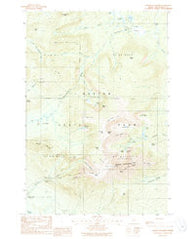 Mount Katahdin Maine Historical topographic map, 1:24000 scale, 7.5 X 7.5 Minute, Year 1988