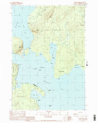 Mount Kineo Maine Historical topographic map, 1:24000 scale, 7.5 X 7.5 Minute, Year 1989