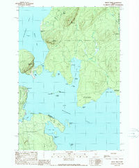 Mount Kineo Maine Historical topographic map, 1:24000 scale, 7.5 X 7.5 Minute, Year 1989