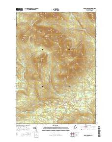 Mount Abraham Maine Current topographic map, 1:24000 scale, 7.5 X 7.5 Minute, Year 2014
