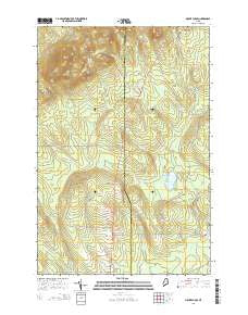 Mount Chase Maine Current topographic map, 1:24000 scale, 7.5 X 7.5 Minute, Year 2014