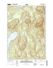 Mount Waldo Maine Current topographic map, 1:24000 scale, 7.5 X 7.5 Minute, Year 2014