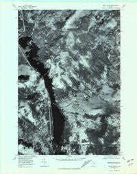 Moxie Pond Maine Historical topographic map, 1:24000 scale, 7.5 X 7.5 Minute, Year 1977