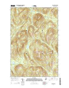 Mud Lake Maine Current topographic map, 1:24000 scale, 7.5 X 7.5 Minute, Year 2014