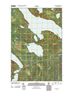 Mud Pond Maine Historical topographic map, 1:24000 scale, 7.5 X 7.5 Minute, Year 2011