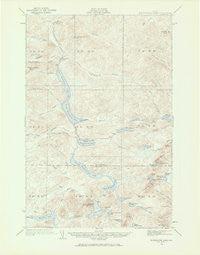 Musquacook Lakes Maine Historical topographic map, 1:62500 scale, 15 X 15 Minute, Year 1932