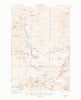 Musquacook Lakes Maine Historical topographic map, 1:62500 scale, 15 X 15 Minute, Year 1935