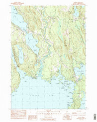 Naples Maine Historical topographic map, 1:24000 scale, 7.5 X 7.5 Minute, Year 1983