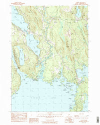 Naples Maine Historical topographic map, 1:24000 scale, 7.5 X 7.5 Minute, Year 1983