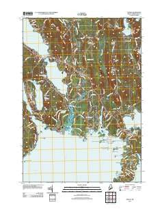 Naples Maine Historical topographic map, 1:24000 scale, 7.5 X 7.5 Minute, Year 2011