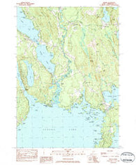 Naples Maine Historical topographic map, 1:24000 scale, 7.5 X 7.5 Minute, Year 1983