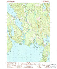 Naples Maine Historical topographic map, 1:24000 scale, 7.5 X 7.5 Minute, Year 1983