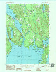 Naples Maine Historical topographic map, 1:24000 scale, 7.5 X 7.5 Minute, Year 1983