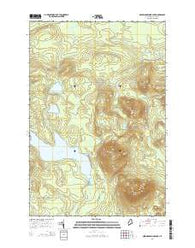 Nesowadnehunk Lake Maine Current topographic map, 1:24000 scale, 7.5 X 7.5 Minute, Year 2014