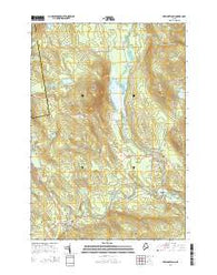 New Portland Maine Current topographic map, 1:24000 scale, 7.5 X 7.5 Minute, Year 2014