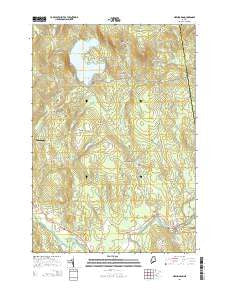 New Sharon Maine Current topographic map, 1:24000 scale, 7.5 X 7.5 Minute, Year 2014