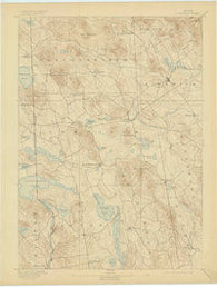 Newfield Maine Historical topographic map, 1:62500 scale, 15 X 15 Minute, Year 1893