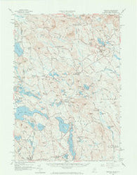 Newfield Maine Historical topographic map, 1:62500 scale, 15 X 15 Minute, Year 1958