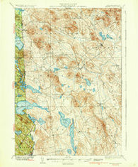 Newfield Maine Historical topographic map, 1:62500 scale, 15 X 15 Minute, Year 1937