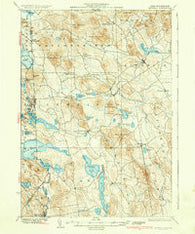 Newfield Maine Historical topographic map, 1:62500 scale, 15 X 15 Minute, Year 1937