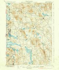 Newfield Maine Historical topographic map, 1:62500 scale, 15 X 15 Minute, Year 1937
