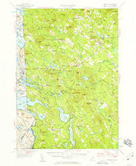 Newfield Maine Historical topographic map, 1:62500 scale, 15 X 15 Minute, Year 1942