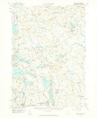 Newfield Maine Historical topographic map, 1:62500 scale, 15 X 15 Minute, Year 1958