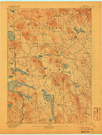 Newfield Maine Historical topographic map, 1:62500 scale, 15 X 15 Minute, Year 1893