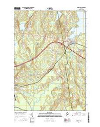 Newport Maine Current topographic map, 1:24000 scale, 7.5 X 7.5 Minute, Year 2014