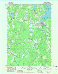 Newport Maine Historical topographic map, 1:24000 scale, 7.5 X 7.5 Minute, Year 1982