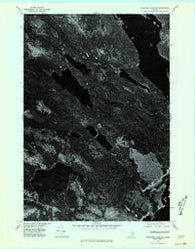 Nicatous Lake NE Maine Historical topographic map, 1:24000 scale, 7.5 X 7.5 Minute, Year 1975