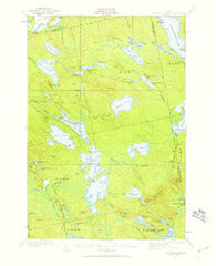 Nicatous Lake Maine Historical topographic map, 1:62500 scale, 15 X 15 Minute, Year 1932