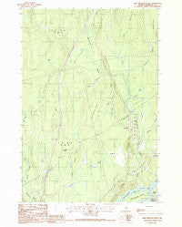 Nine Meadow Ridge Maine Historical topographic map, 1:24000 scale, 7.5 X 7.5 Minute, Year 1988