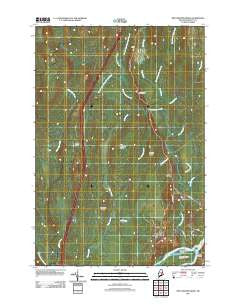 Nine Meadow Ridge Maine Historical topographic map, 1:24000 scale, 7.5 X 7.5 Minute, Year 2011