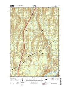 Nine Meadow Ridge Maine Current topographic map, 1:24000 scale, 7.5 X 7.5 Minute, Year 2014