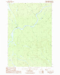 Ninemile Bridge Maine Historical topographic map, 1:24000 scale, 7.5 X 7.5 Minute, Year 1986