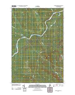 Ninemile Bridge Maine Historical topographic map, 1:24000 scale, 7.5 X 7.5 Minute, Year 2011