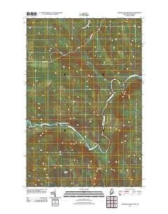 Ninemile Deadwater Maine Historical topographic map, 1:24000 scale, 7.5 X 7.5 Minute, Year 2011