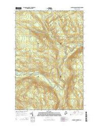 Ninemile Deadwater Maine Current topographic map, 1:24000 scale, 7.5 X 7.5 Minute, Year 2014