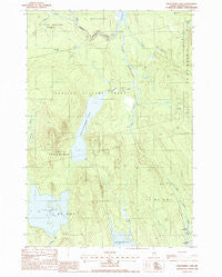 Nollesemic Lake Maine Historical topographic map, 1:24000 scale, 7.5 X 7.5 Minute, Year 1988