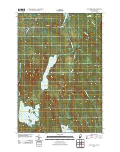 Nollesemic Lake Maine Historical topographic map, 1:24000 scale, 7.5 X 7.5 Minute, Year 2011