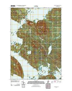 Norcross Maine Historical topographic map, 1:24000 scale, 7.5 X 7.5 Minute, Year 2011