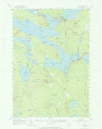 Norcross Maine Historical topographic map, 1:62500 scale, 15 X 15 Minute, Year 1951