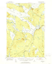 Norcross Maine Historical topographic map, 1:62500 scale, 15 X 15 Minute, Year 1951