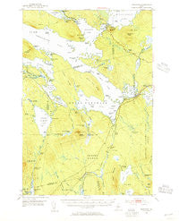 Norcross Maine Historical topographic map, 1:62500 scale, 15 X 15 Minute, Year 1951
