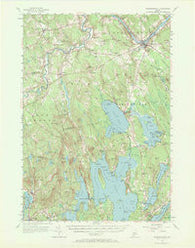 Norridgewock Maine Historical topographic map, 1:62500 scale, 15 X 15 Minute, Year 1956