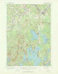 Norridgewock Maine Historical topographic map, 1:62500 scale, 15 X 15 Minute, Year 1956