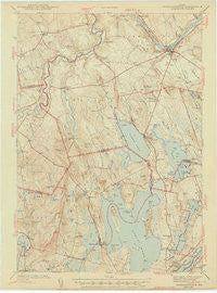 Norridgewock Maine Historical topographic map, 1:62500 scale, 15 X 15 Minute, Year 1943