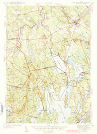 Norridgewock Maine Historical topographic map, 1:62500 scale, 15 X 15 Minute, Year 1943