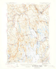 Norridgewock Maine Historical topographic map, 1:62500 scale, 15 X 15 Minute, Year 1943